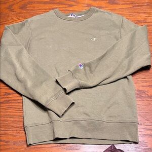 Champion Men's Khaki Crewneck Sweater